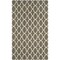 Safavieh 5 x 8 ft. Cedar Brook Hand Loomed Medium Rectangular Area Rug, Grey and Ivory CDR233D-5 - alternate 1